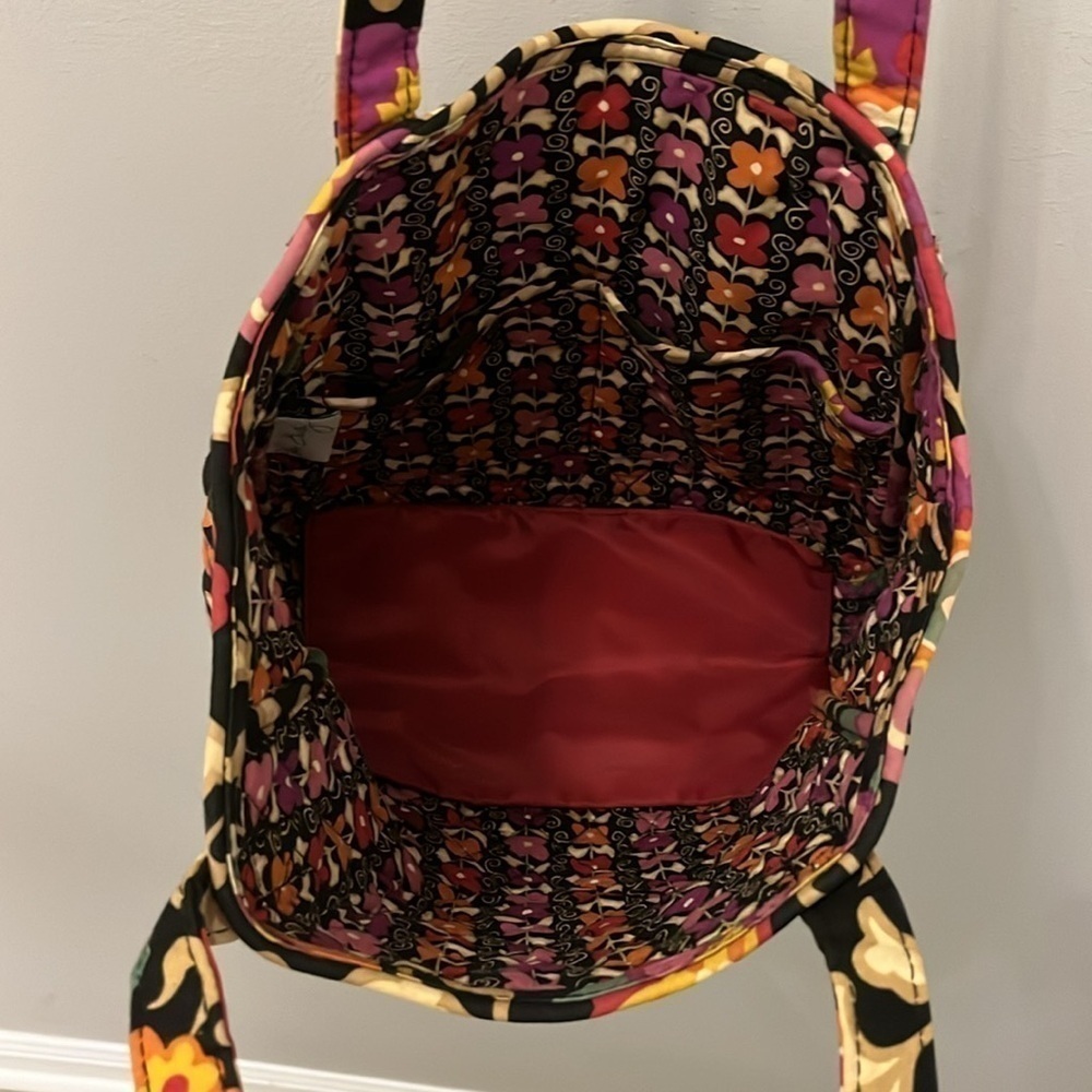Vera Bradley Suzani Holiday Tote Floral Quilted Retired - Picture 4 of 9